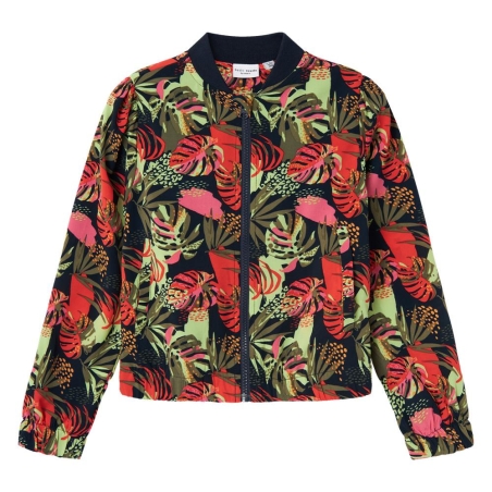 Veste Marine à fleurs Fille Name It Vana