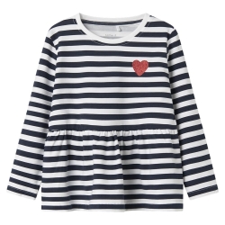 Blouse Blanche/Marine Fille Name it Fliona