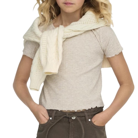 T-shirt Beige Fille Only Nella
