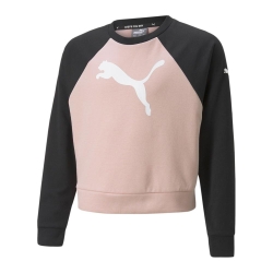Sweat Rose/Noir Fille Puma Mdrn Spt