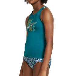 Maillot de bain 2 pièces Bleu Fille Nike Spiderback Tankini