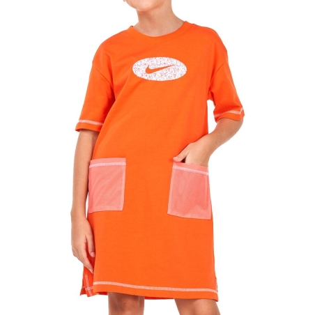 Robe Orange Fille Nike Dress