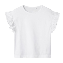 T-Shirt Blanc Fille Name it Rejaline