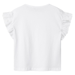 T-Shirt Blanc Fille Name it Rejaline