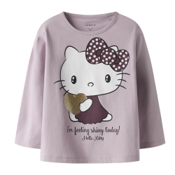 T-Shirt Manches Longues Mauve Fille Name it Fobba