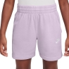 Short Mauve Fille Nike G Nsw Club Ft 5in Short