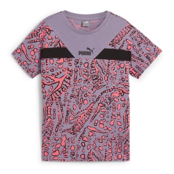 T-shirt Violet/Rose Fille Puma Hypernatu