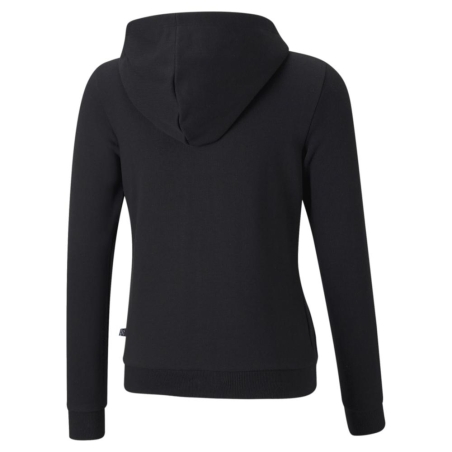 Sweat Zippé Noir Fille Puma Essential Logo Full