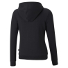 Sweat Zippé Noir Fille Puma Essential Logo Full