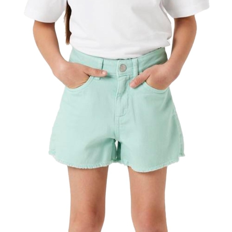 Short en Jean Vert Menthe Fille Name it Twi