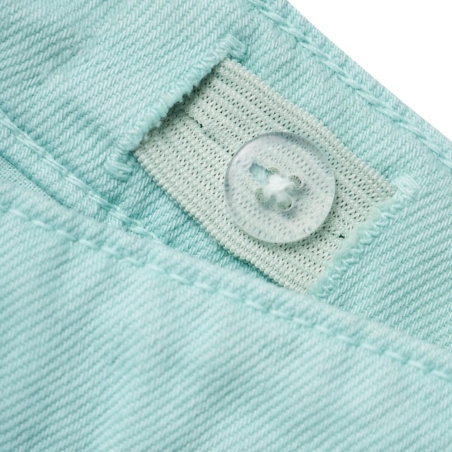 Short en Jean Vert Menthe Fille Name it Twi