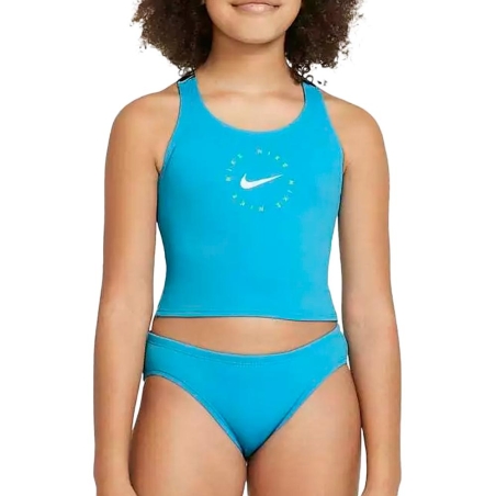 Maillot de bain 2 pieces Turquoise Fille Nike NESSB716