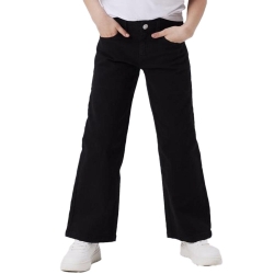Pantalon Noir Fille Name it Frose Wide