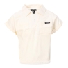 Polo Blanc Fille Converse Pocket