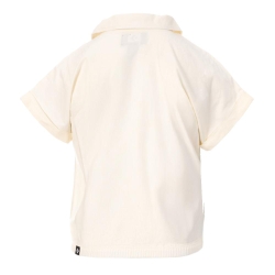 Polo Blanc Fille Converse Pocket