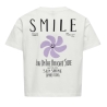 T-shirt Blanc Fille Kids Only Sun-veras Flower