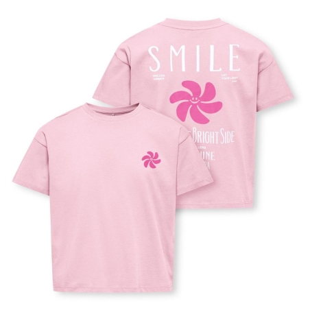 T-shirt Rose Fille Kids Only Sun-veras Flower