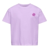 T-shirt Mauve Fille Kids Only Sun-veras Flower