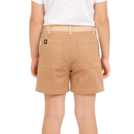 Short Marron Fille Converse Blocked