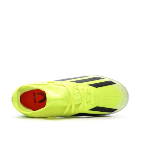 Chaussures de football Jaune Fluo Garçon Adidas X Crazyfast League