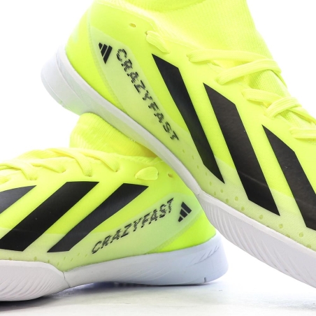 Chaussures de football Jaune Fluo Garçon Adidas X Crazyfast League