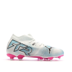 Chaussures de Football Blanc/Rose Garçon Puma Future 7 Match