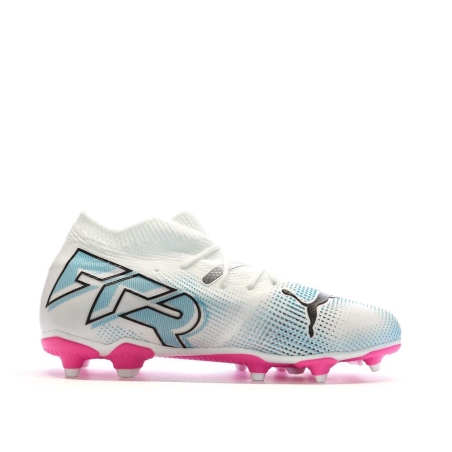 Chaussures de Football Blanc/Rose Garçon Puma Future 7 Match