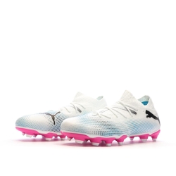 Chaussures de Football Blanc/Rose Garçon Puma Future 7 Match