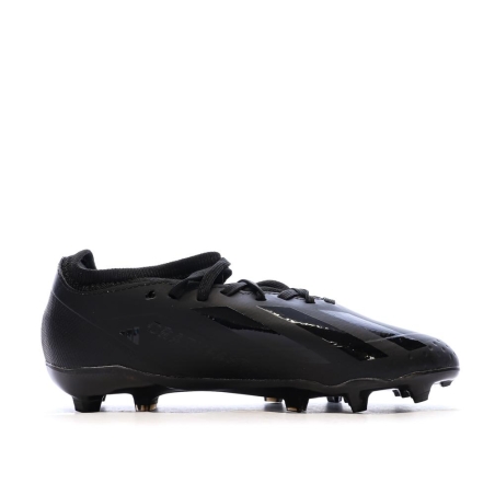 Chaussures de football Noires Garçon Adidas X Crazyfast