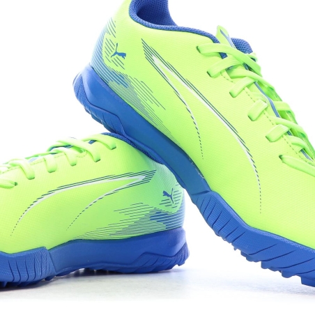 Chaussures de Foot Jaune Fluo Junior Puma Ultra 5 Play TT