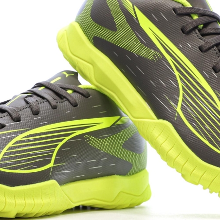 Chaussures de football Gris/Vert Garçon Puma Ultra 5 Play