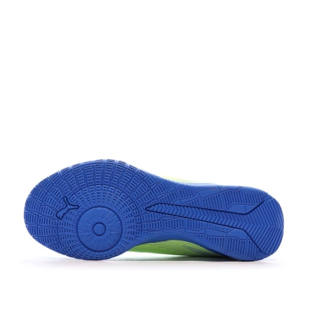 Chaussures de futsal Jaune Fluo/Bleu Garçon Puma Ultra 5 Play