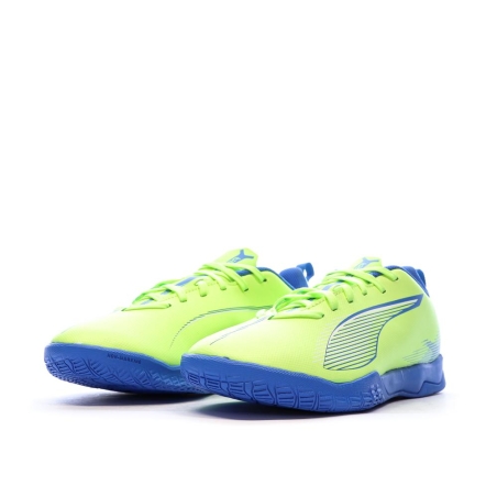 Chaussures de futsal Jaune Fluo/Bleu Garçon Puma Ultra 5 Play