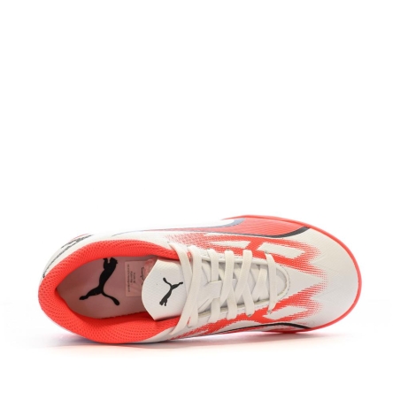 Chaussures de Football Blanc/Rose Garçon Puma Ultra Play