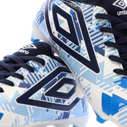 Chaussures de Football Bleu/Blanc Garçon Umbro For FG