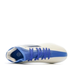 Chaussures de Football Blanche/Bleu Garçon Adidas X Speedflow.3 Mg J
