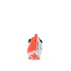 Chaussures de Foot Blanc/Orange Junior Puma Ultra 5 Play FG/AG