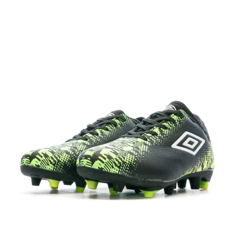 Chaussures football Noir/Jaune Garçon Umbro Form Net