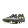 Chaussures de Foot Gris/Jaune Junior Puma Ultra 5 Match FG/AG