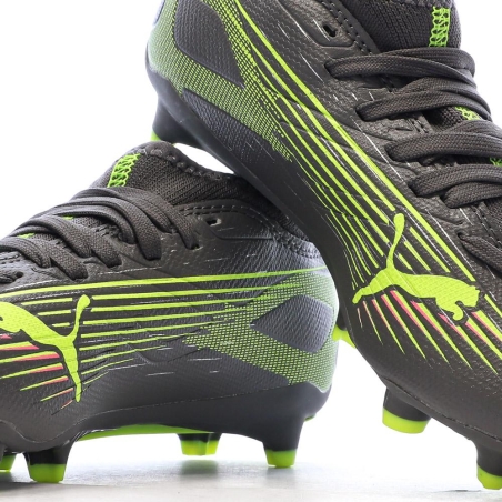 Chaussures de Foot Gris/Jaune Junior Puma Ultra 5 Match FG/AG