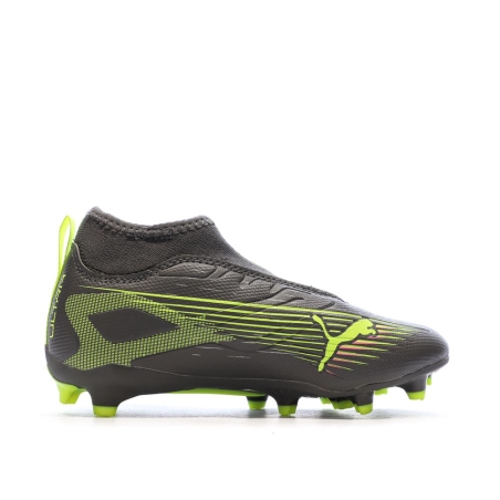 Chaussures de football Grises/Jaunes Garçon Puma Ultra 5