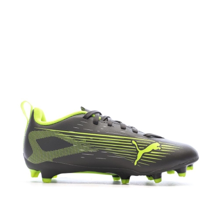 Chaussures de Foot Gris/Jaune Junior Puma Ultra 5 Play FG/AG Jr