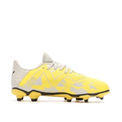 Chaussures de Foot Jaune/Gris Garçon Puma Future Play FG/AG
