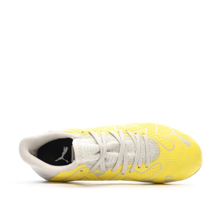 Chaussures de Foot Jaune/Gris Garçon Puma Future Play FG/AG