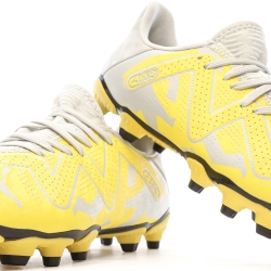 Chaussures de Foot Jaune/Gris Garçon Puma Future Play FG/AG