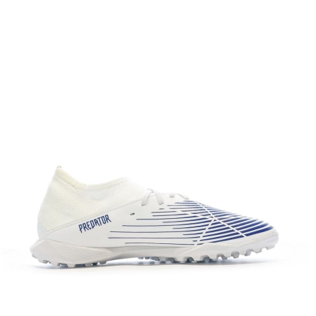 Chaussures football Blanc/Bleu Garçon Adidas Predator Edge.3
