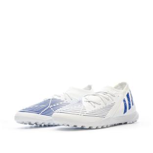 Chaussures football Blanc/Bleu Garçon Adidas Predator Edge.3