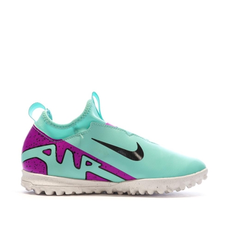 Chaussures de Football Turquoise Junior Nike Jr Zoom Vapor 15 Academy TF