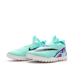 Chaussures de Football Turquoise Junior Nike Jr Zoom Vapor 15 Academy TF