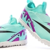 Chaussures de Football Turquoise Junior Nike Jr Zoom Vapor 15 Academy TF